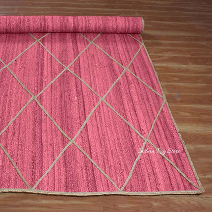 Beautiful Beige Hand Braided Outdoor Jute Area Rug