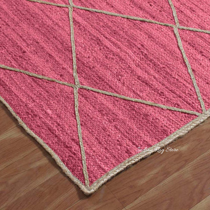 Beautiful Beige Hand Braided Outdoor Jute Area Rug