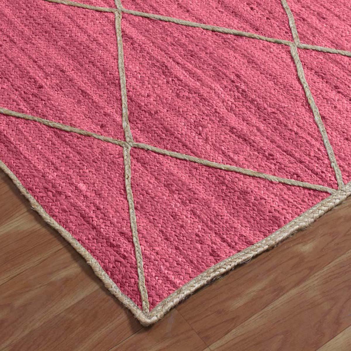 Beautiful Beige Hand Braided Outdoor Jute Area Rug - Indian Rug Store