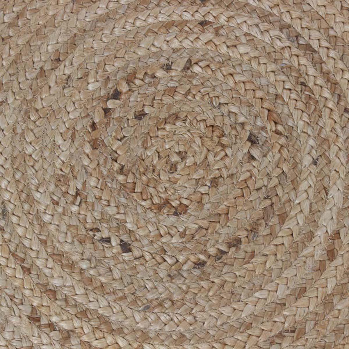 Artistic Beige Hand Braided Brown Jute Lake House Round Area Rug - Indian Rug Store