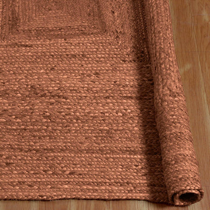 Traditional Brown Hand Braided Interior Jute Area Rug - Indian Rug Store