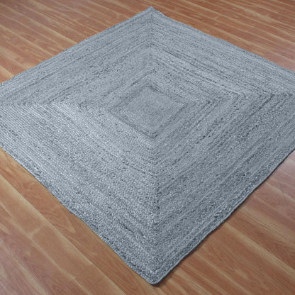 Classic Grey Hand Braided Outdoor Jute Area Rug - Indian Rug Store