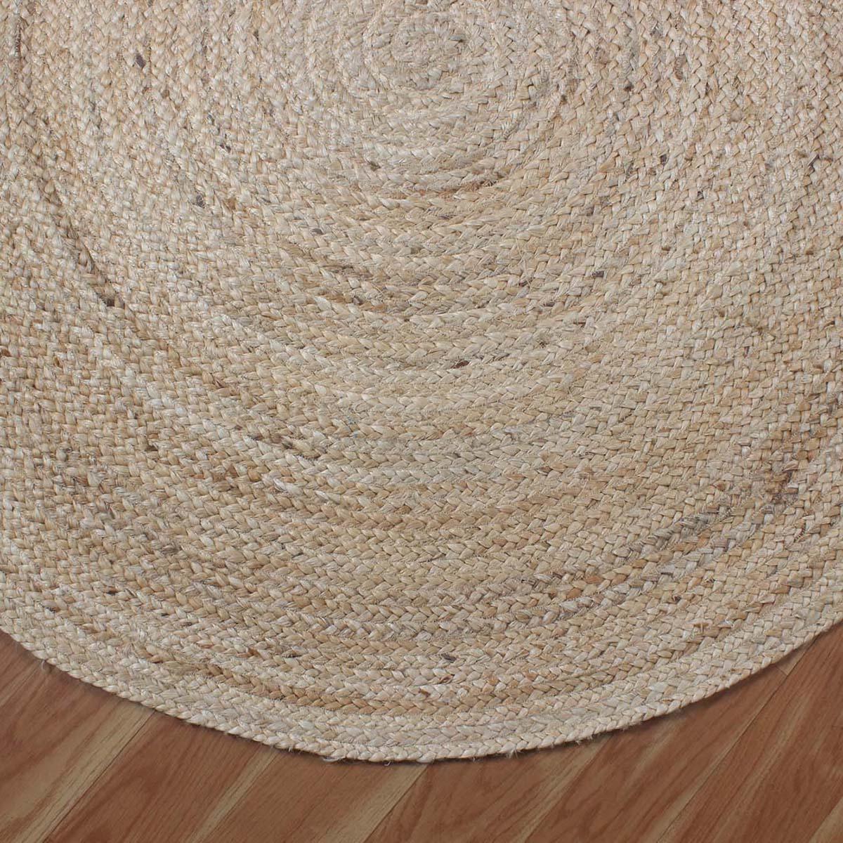 Jute Beige Indian Hand Braided Kids Play Area Rug - Indian Rug Store