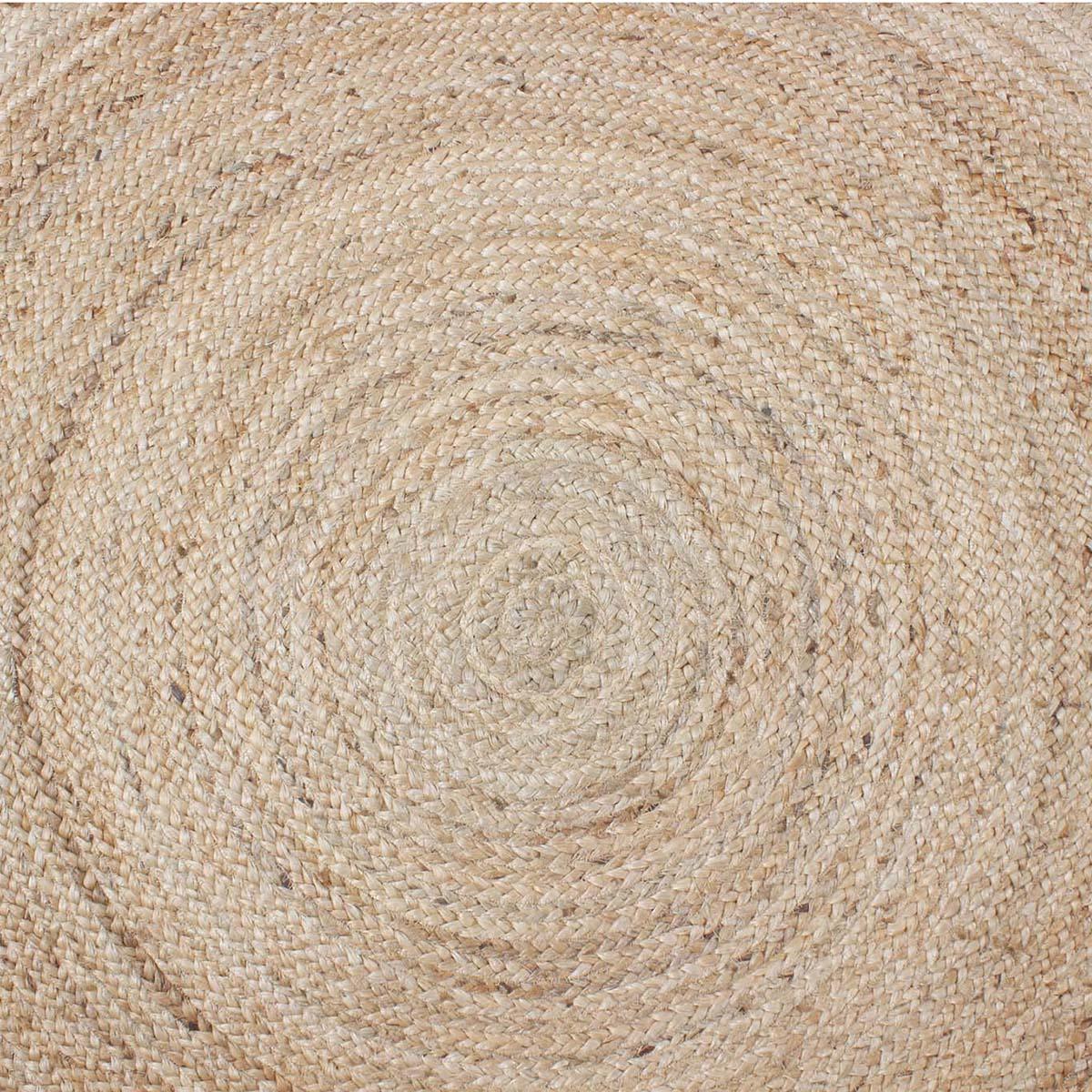 Jute Beige Indian Hand Braided Kids Play Area Rug - Indian Rug Store