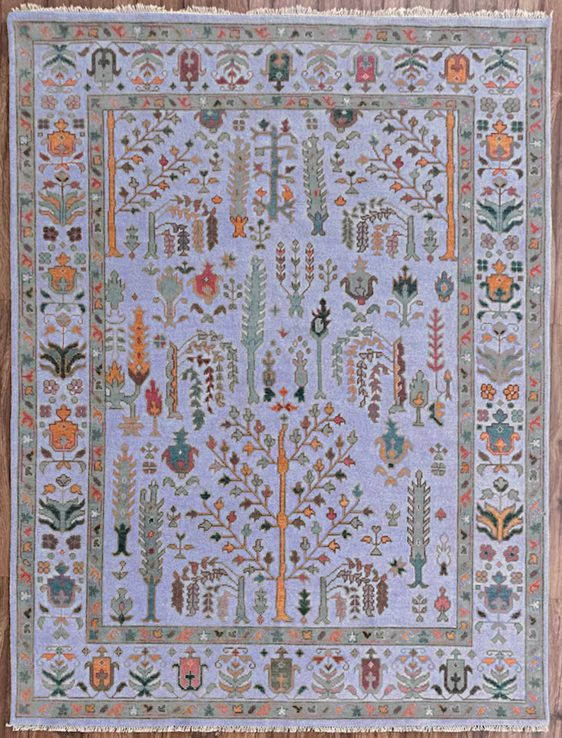 Hand Knotted Multicolor Trendy Home Decor Large Area Rug - Indian Rug Store