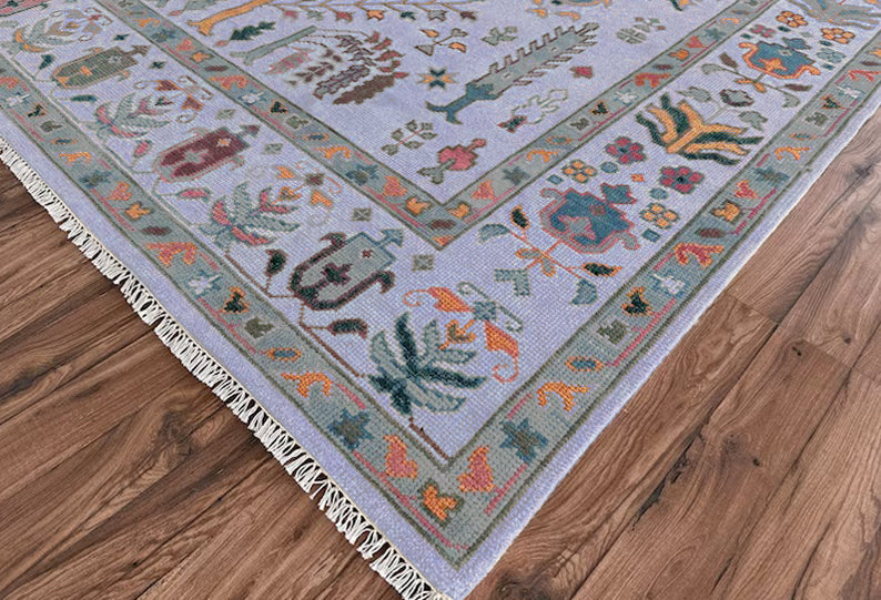 Hand Knotted Multicolor Trendy Home Decor Large Area Rug - Indian Rug Store