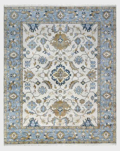 Home Decor Hand Knotted Oushak Wool Patio Area Rug