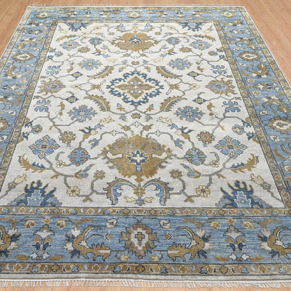 Home Decor Hand Knotted Oushak Wool Patio Area Rug