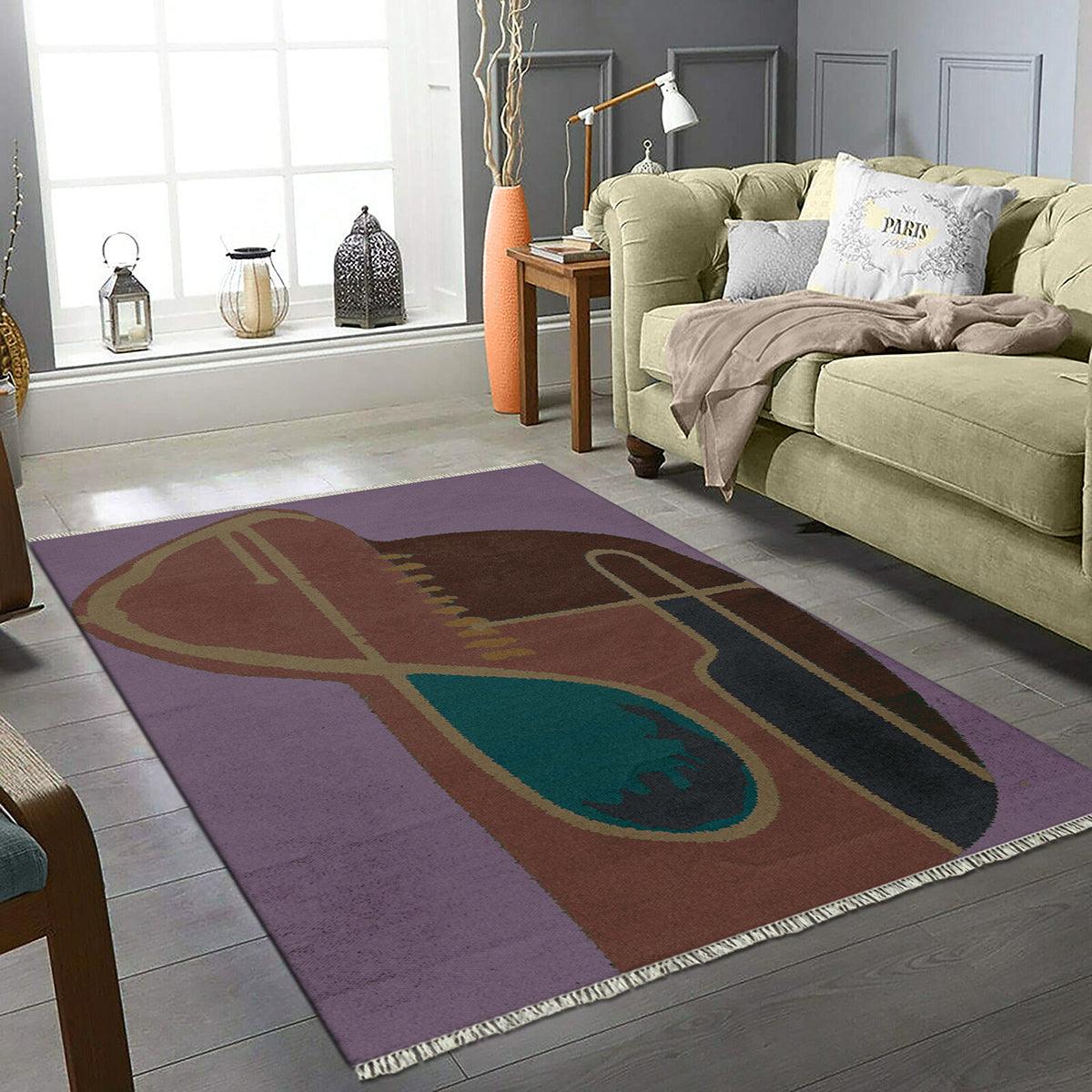 Indian Purple Handmade Abstract Modern Outdoor Area Rug RV-4