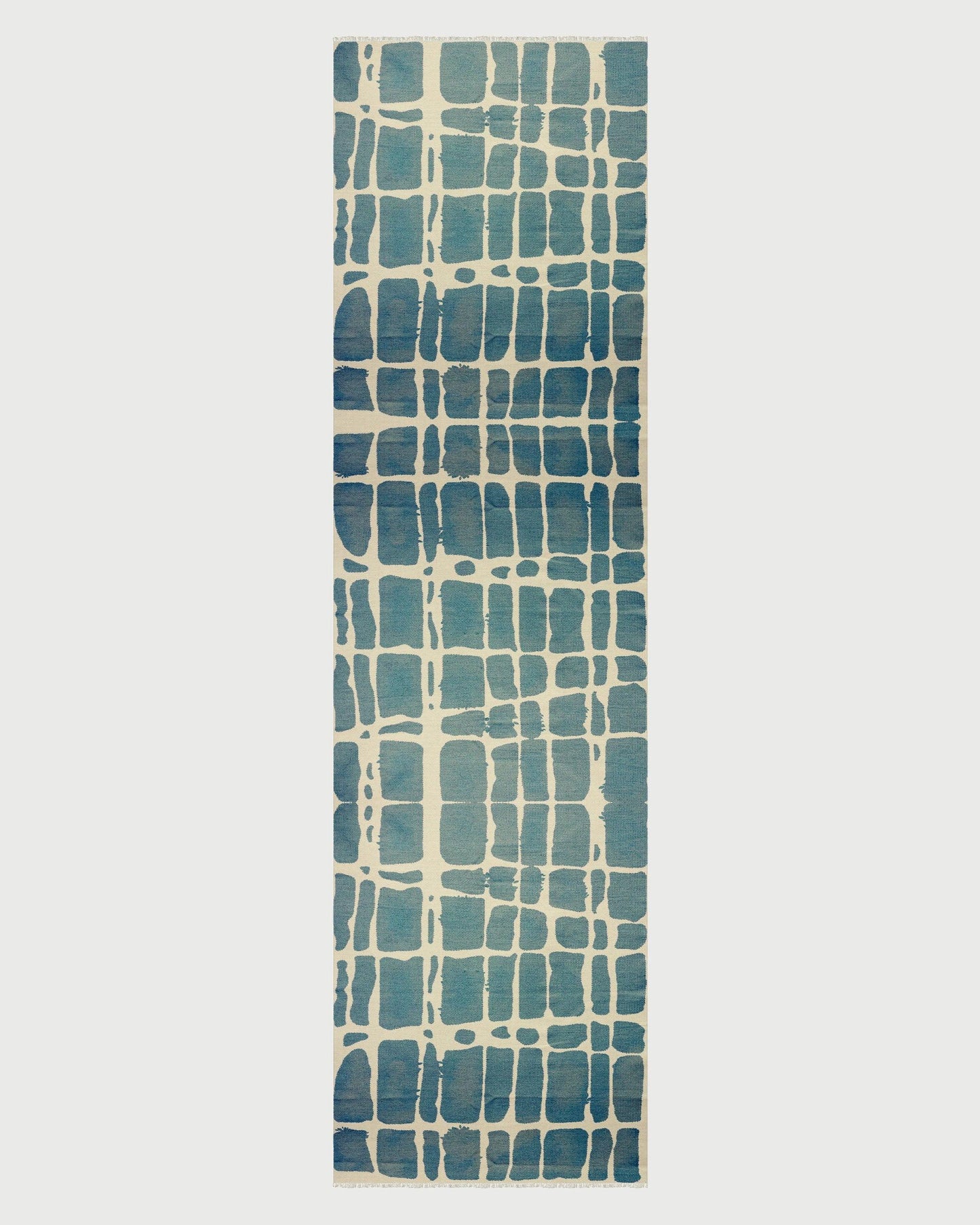 Handloom Blue Home Decor Indian Abstract Cotton Area Rug RV-11