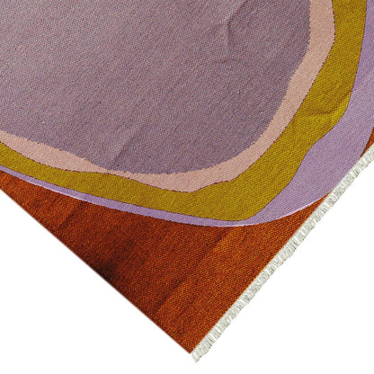 Handmade Purple Interior Attractive Abstract Entry Way Rug RV-28