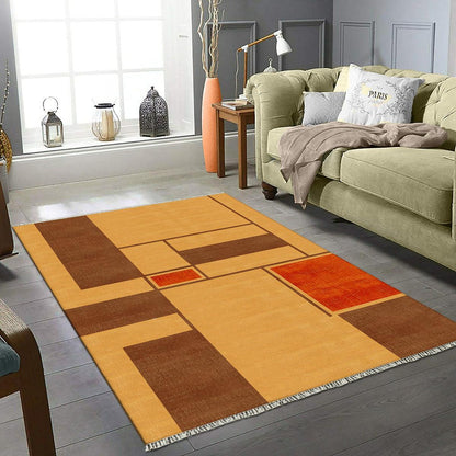 Beautiful Multicolor Handmade Indian Trendy Cotton Rug RV-31