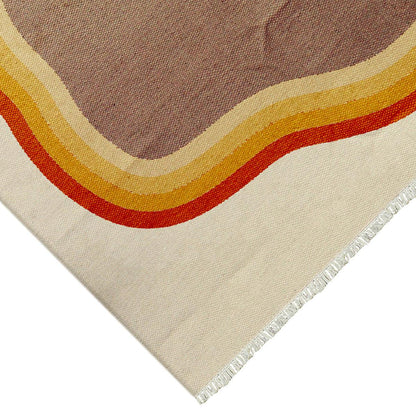 Handloom Multicolor Home Decor Indian Abstract Cotton Area Rug RV-34