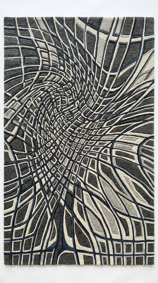 Nayla Aqua Silk Rug