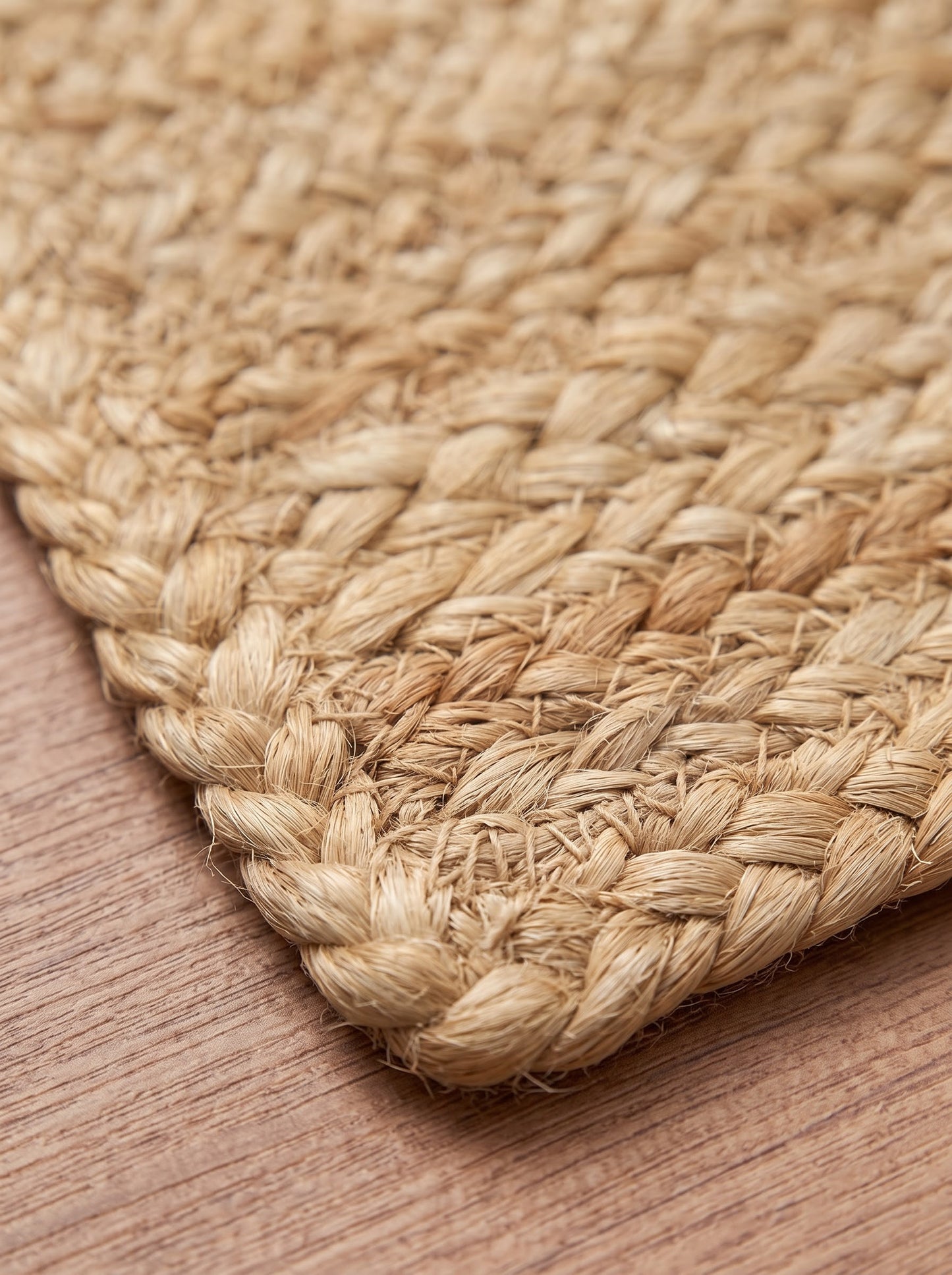 Braided Jute Stair Treads Rug, Handmade, Beige & White colors