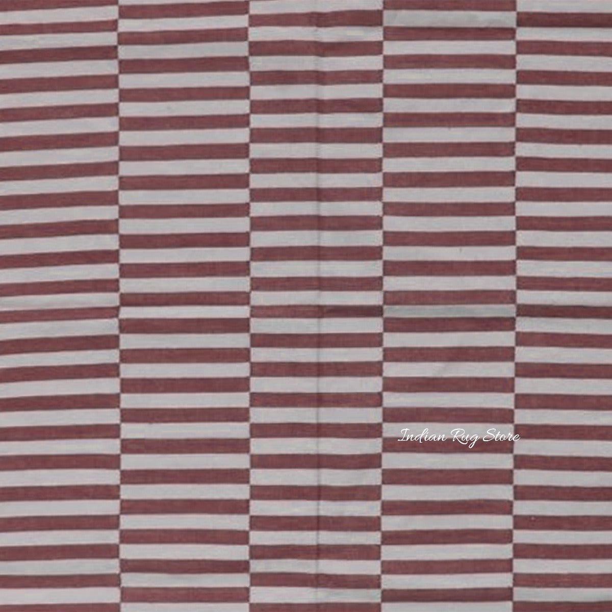 Hand Tufted Magenta Stripped Area Rug