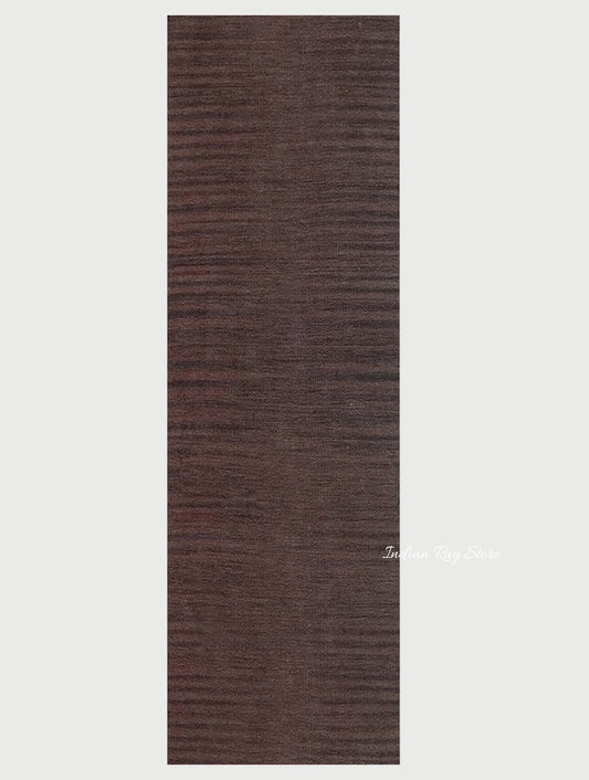 Hand Tufted Natural Brown Solid Bedroom Area Rug