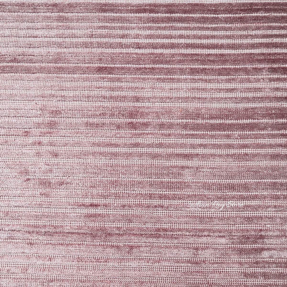 Pink Color Hand Tufted Bedroom Area Wool Rug