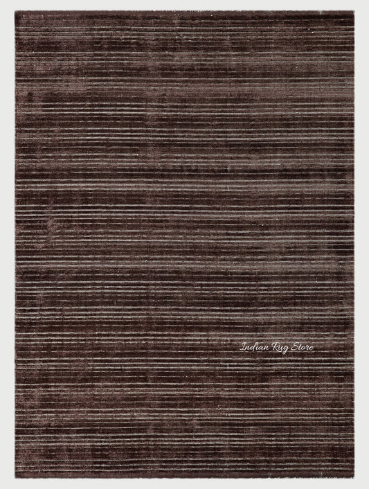 Hand Tufted Beautiful Brown Solid Living Area Rug