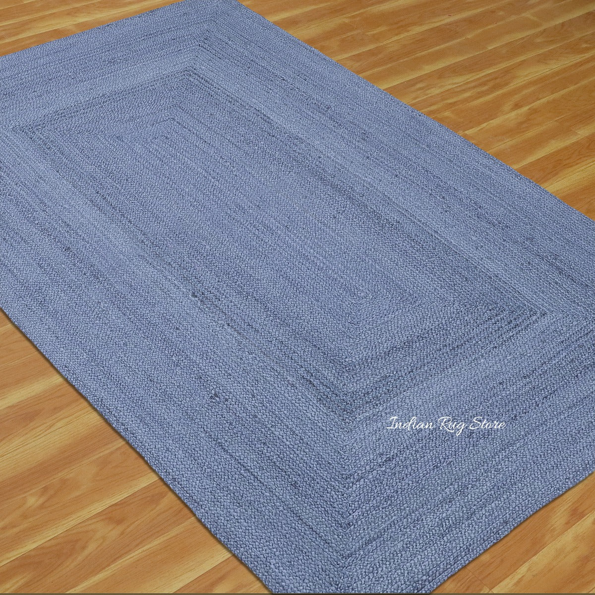 Hand Tufted Light Blue Solid Living Area Rug