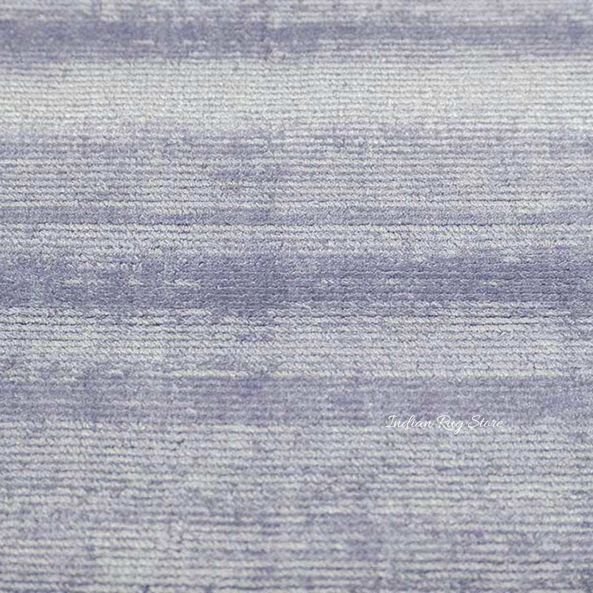 Handmade Blue and White Stripped Living Area Rug