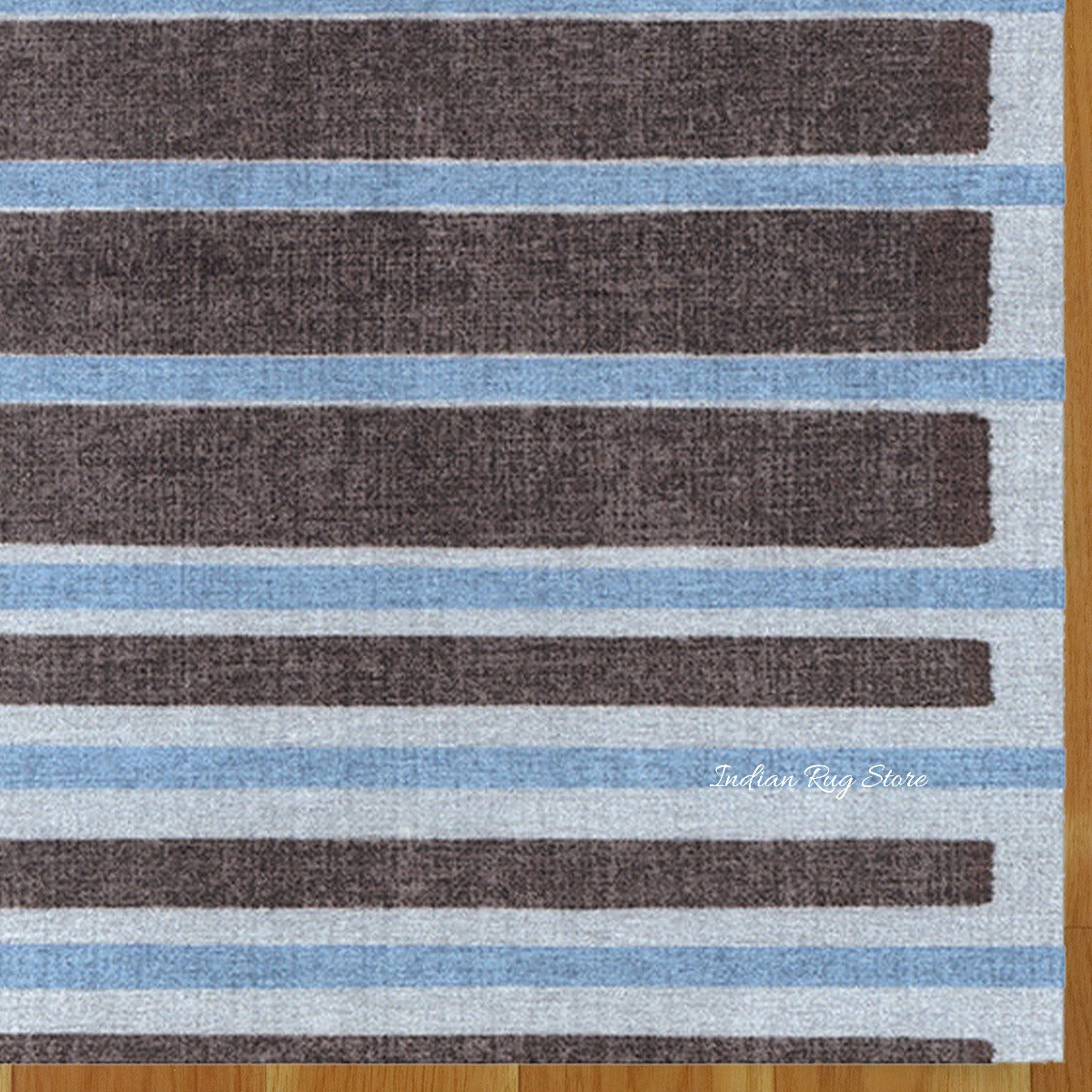 Hand Crafted Beautiful Natural Blue Area Rug