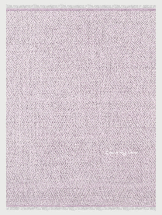 Light Pink Hand Tufted Indoor Solid Rug