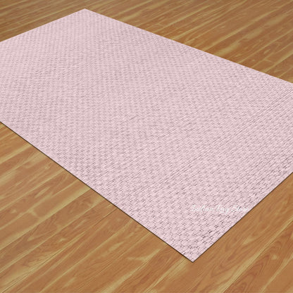 Hand Tufted Light Pink Entry Way Wool Rug