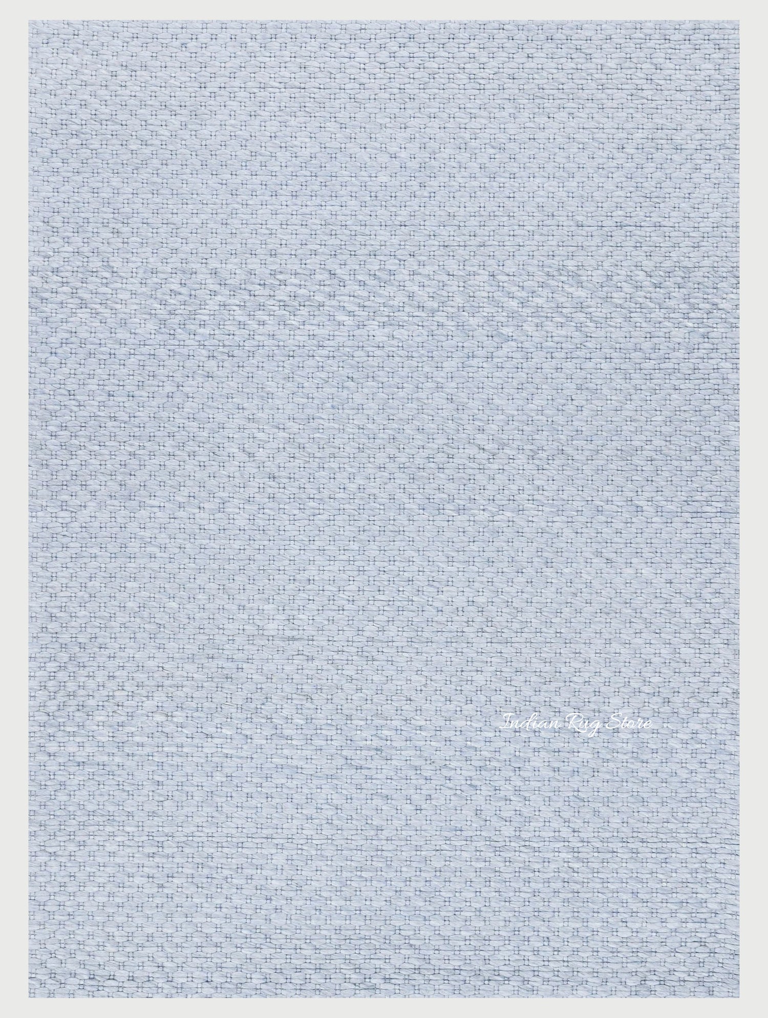 Light Blue Hand Tufted Entry Way Wool Rug - Indian Rug Store