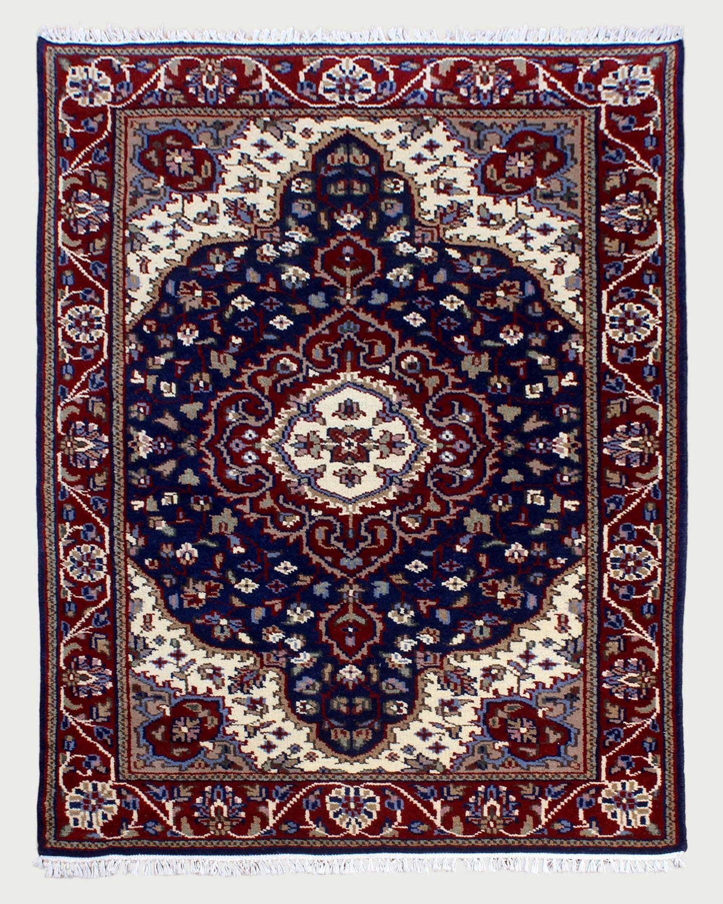 Traditional Blue Hand Tufted Rugs 2135