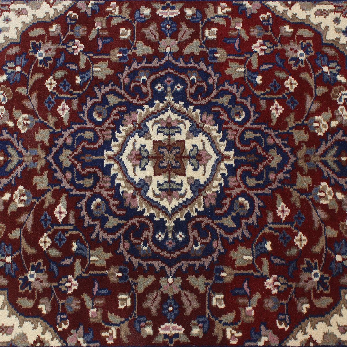 Indian Hand Tufted Blue Wool Rugs 2194