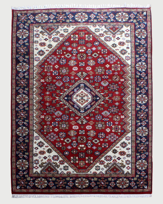 Traditional Hand Tufted Indoor Red Rugs 2136