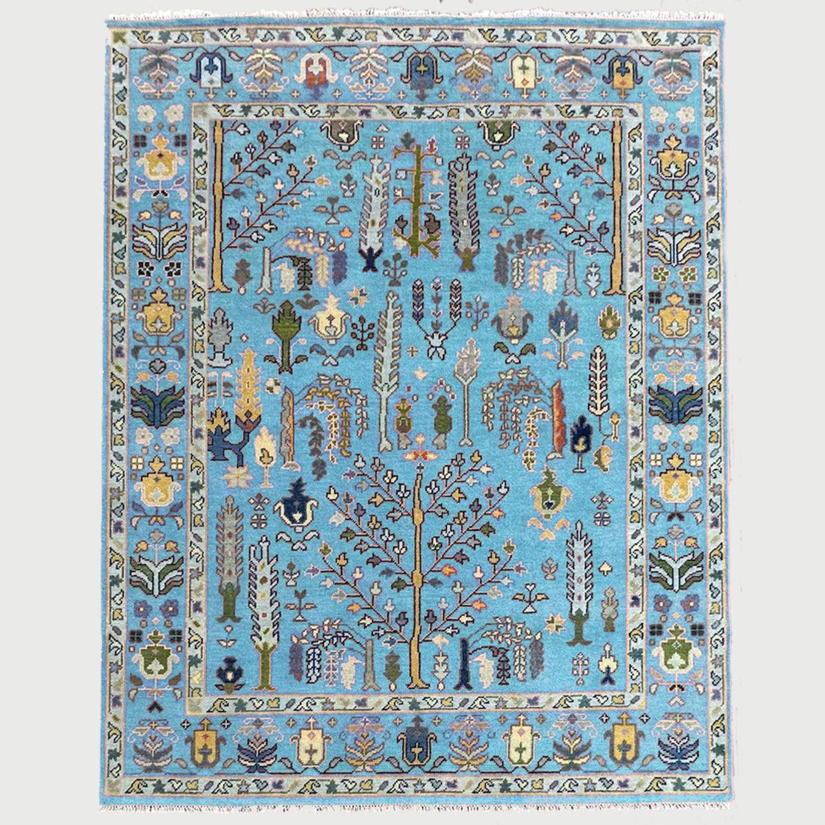 Bed Room Hand Knotted Multicolor Large Area Rug - Indian Rug Store