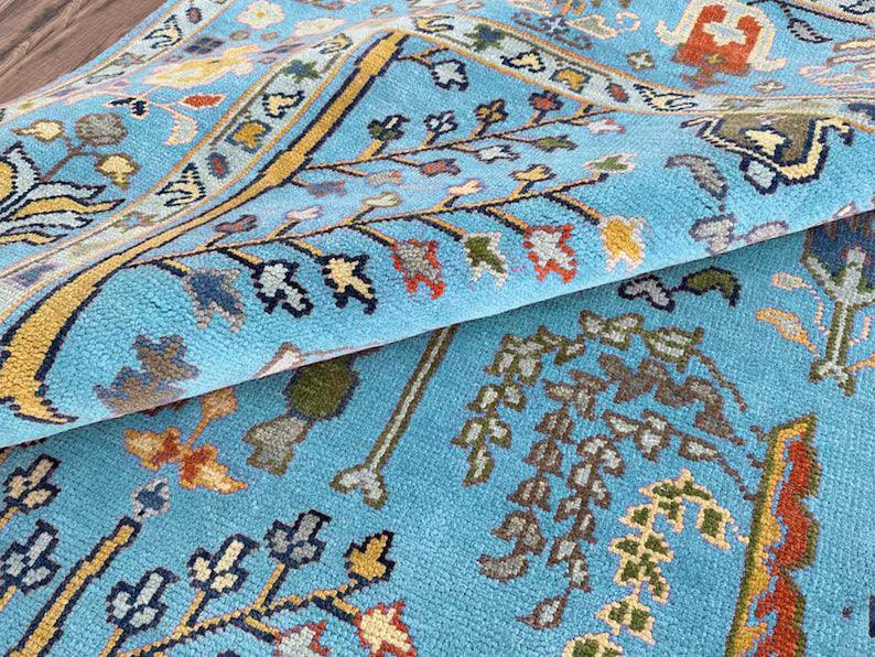 Bed Room Hand Knotted Multicolor Large Area Rug - Indian Rug Store