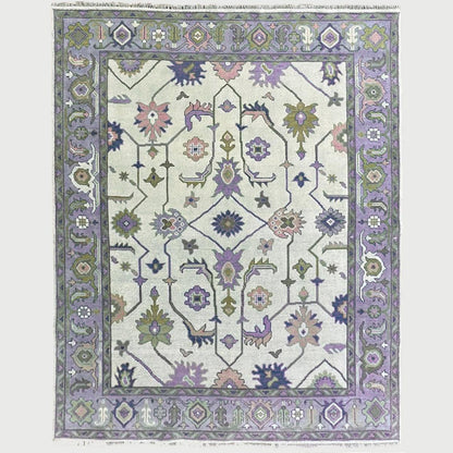 Multicolor Indian Hand Knotted Living Area Rug - Indian Rug Store