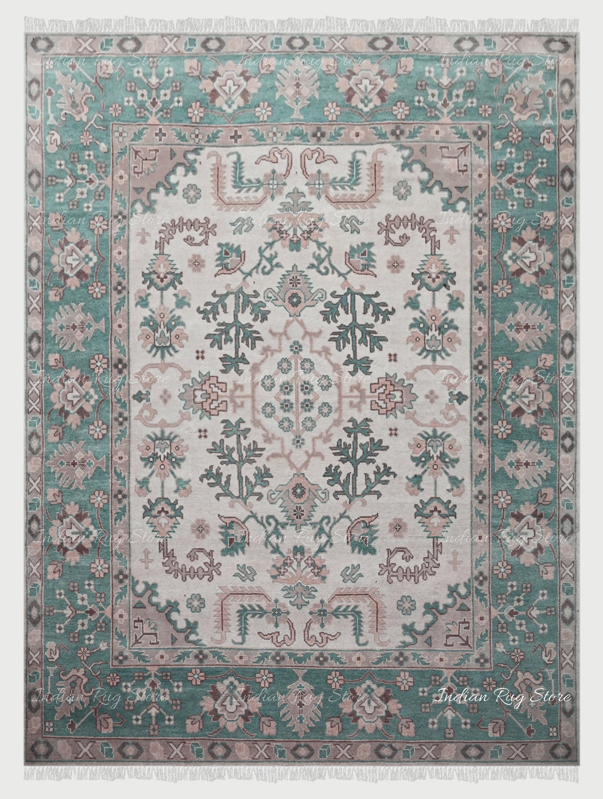 Green Handmade rug