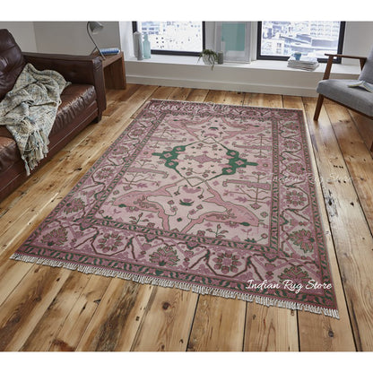 Red Multicolor Traditional Turkish Wool Rug