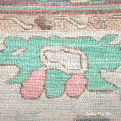 Multicolor Hand Knotted Turkish Wool Laundry Rug