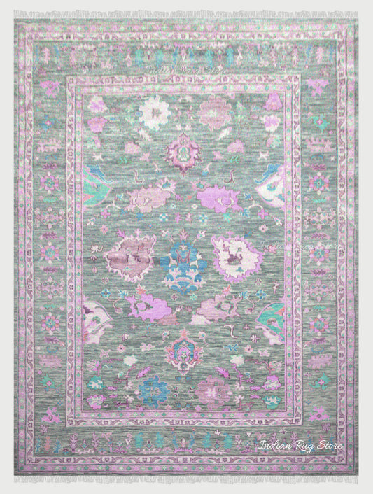 Handmade Pink Living Room Rug