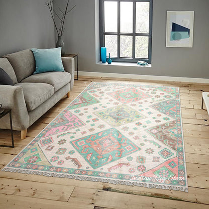 Beautiful Multicolor Turkish Wool Rug