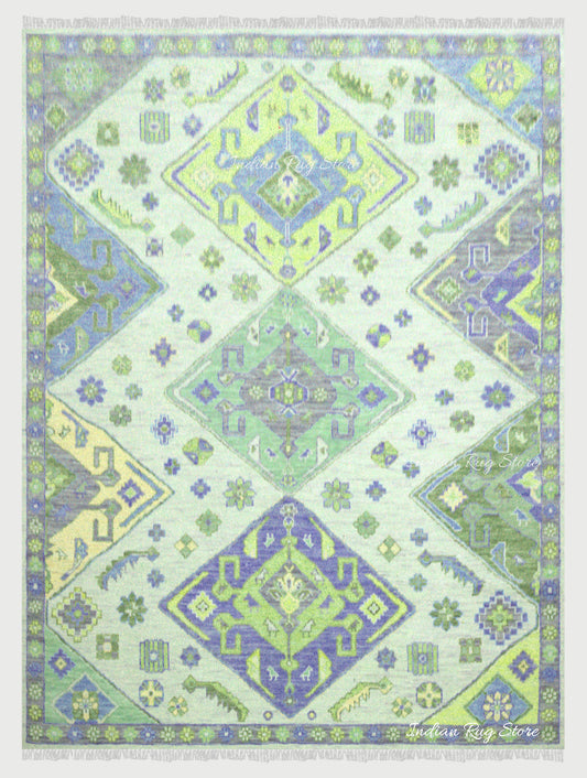 Green Beautiful Multicolor Turkish Rug