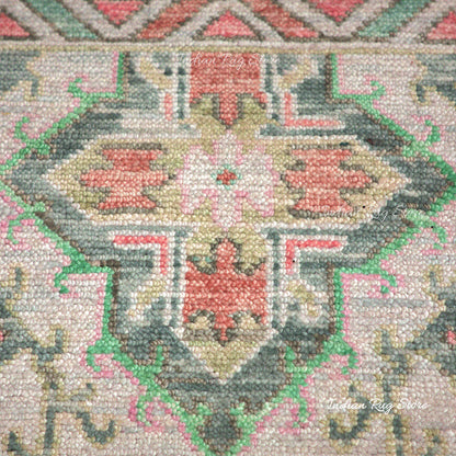 Oushak Wool Traditional Hand Knotted Bedroom Rug