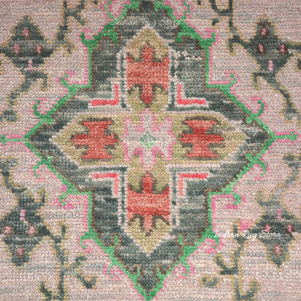 Oushak Wool Traditional Hand Knotted Bedroom Rug