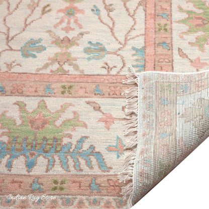 Hand Knotted Oushak for Bedroom Rug