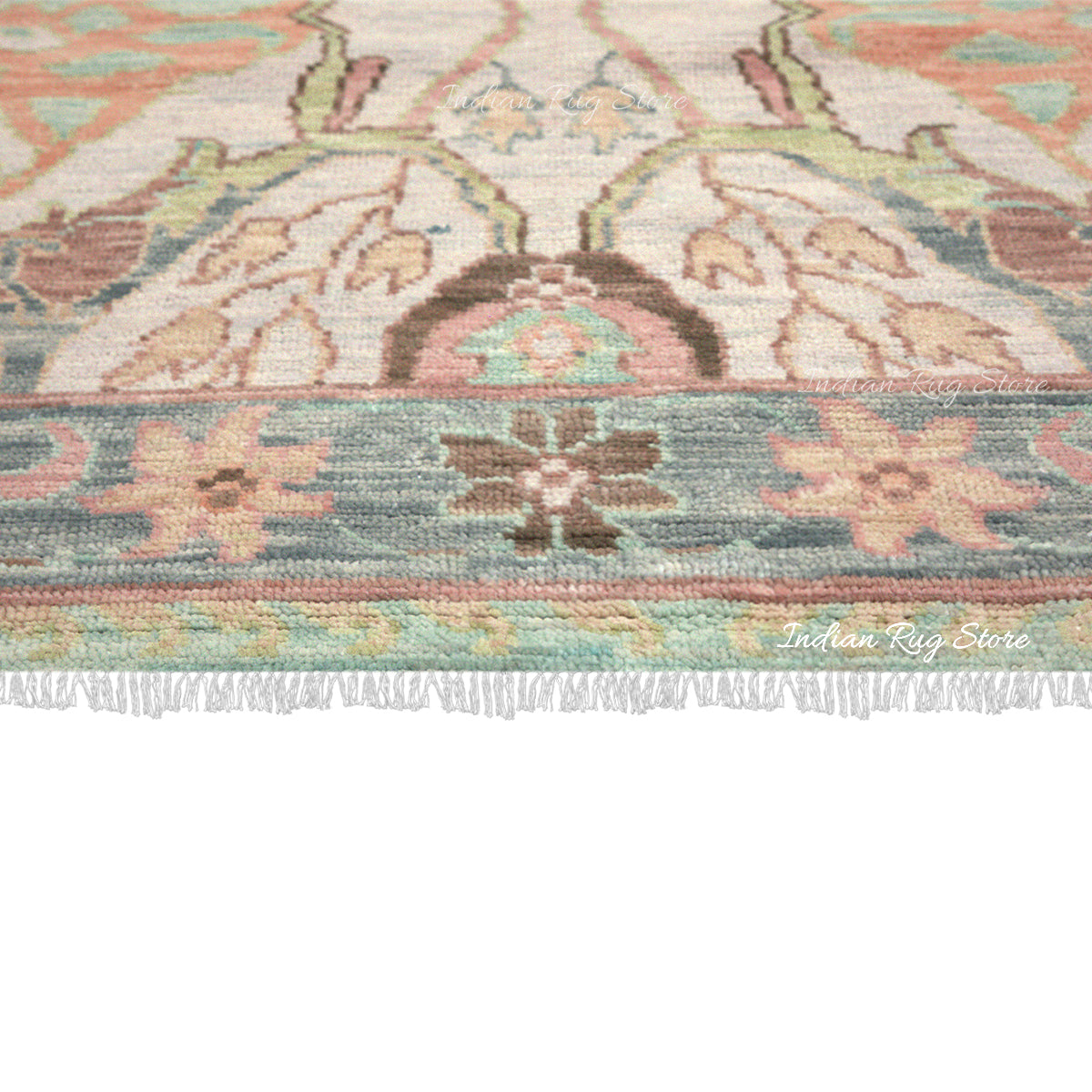 Hand Knotted Oushak Wool Mat