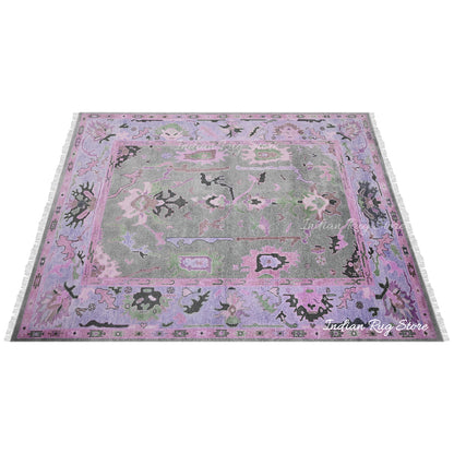 Hand Knotted Multicolor Oushak for Bedroom Balcony Rug