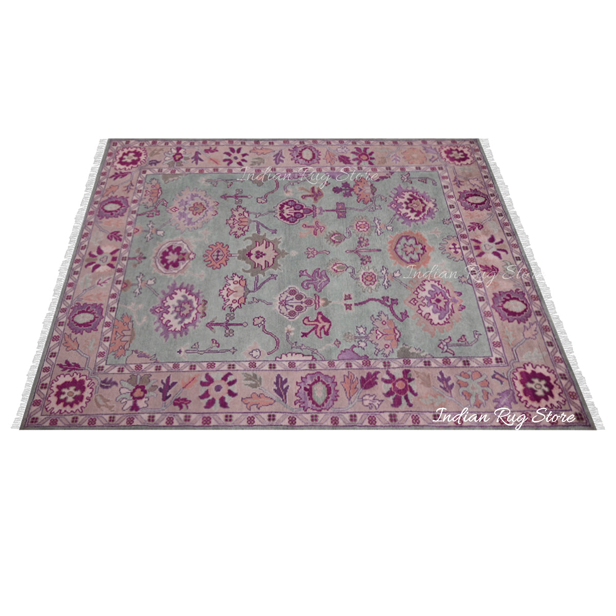 Hand Knotted wool Multicolor Living Room Area Rug