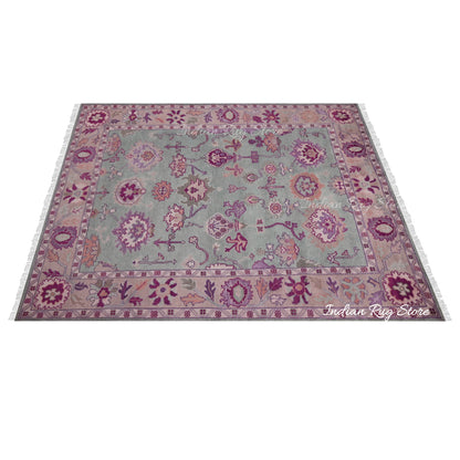 Hand Knotted wool Multicolor Living Room Area Rug