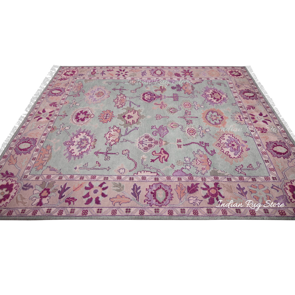 Hand Knotted wool Multicolor Living Room Area Rug