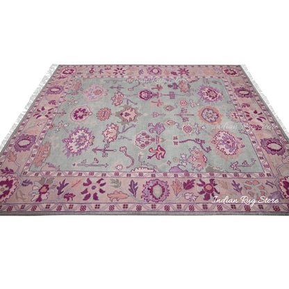 Hand Knotted wool Multicolor Living Room Area Rug